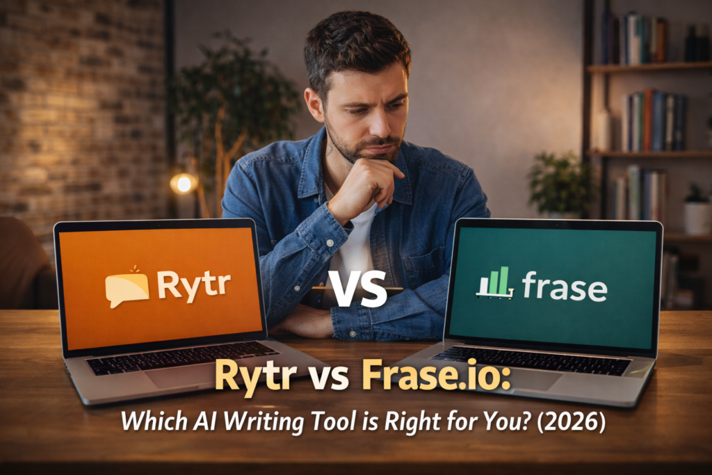 Rytr vs Frase.io comparison 2026