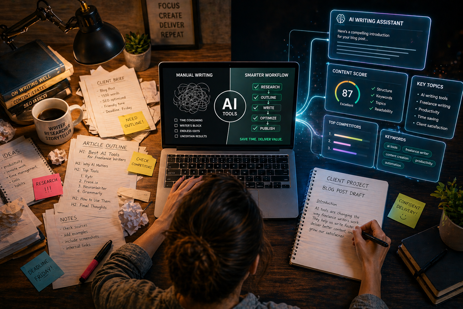 best AI tools for freelance writers 2026 tested and ranked