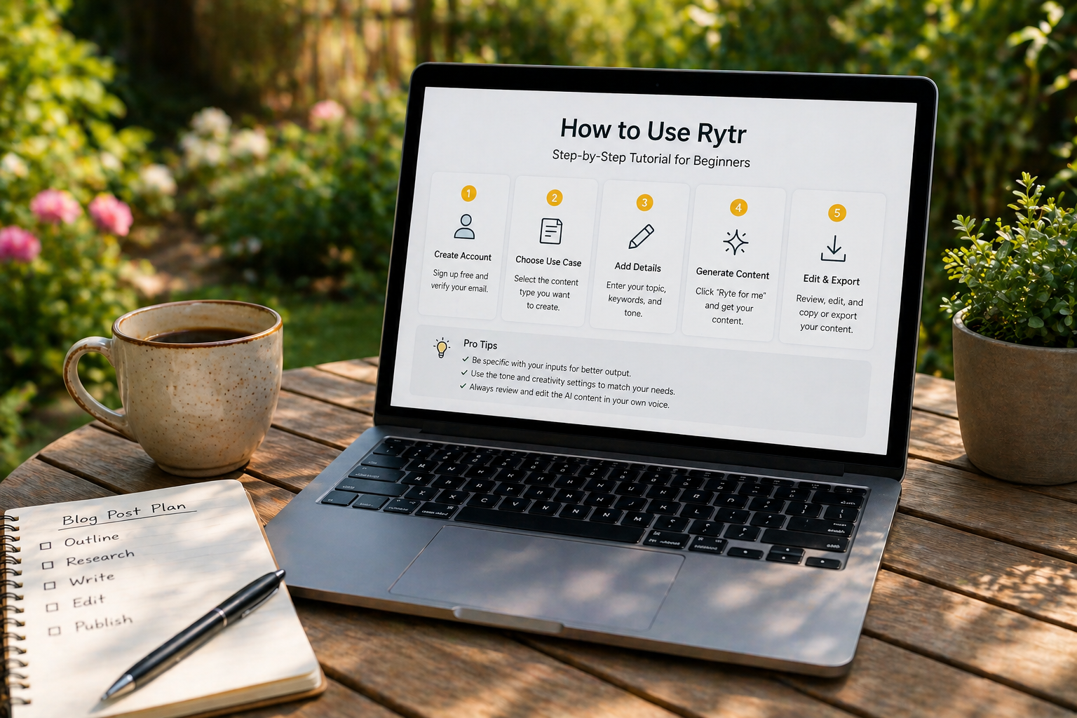 how to use Rytr step by step tutorial for beginners 2026