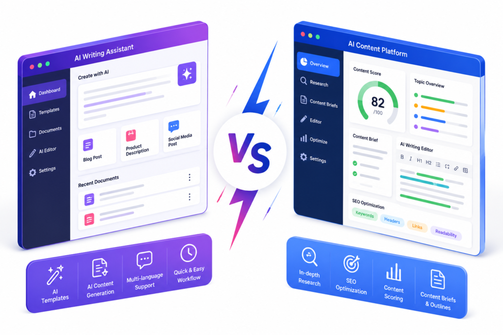 NeuronWriter vs Wisewand 2026: AI writing assistant versus SEO content platform comparison